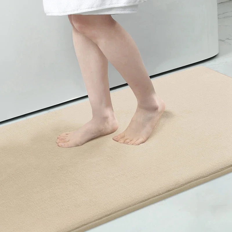 VIKAMA Alfombras de baño absorbentes de agua para el suelo, alfombras de secado rápido antideslizantes para el umbral del baño, alfombrillas antideslizantes para los pies, alfombras de aseo, decoración del hogar