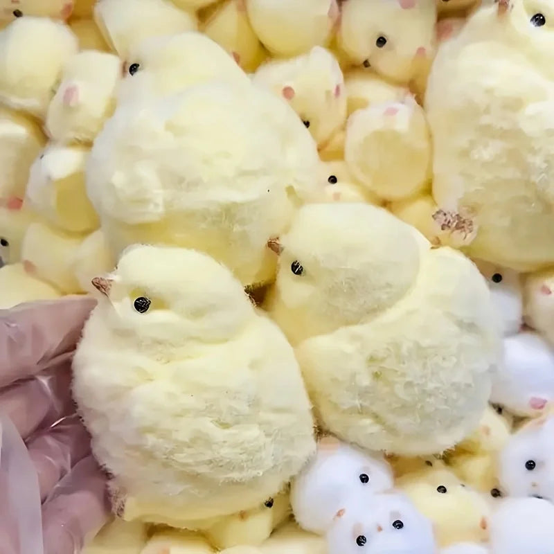1 ud. pollito amarillo blando, juguete antiestrés para niños y adultos, juguetes sensoriales blandos para apretar, juegos de entretenimiento para niños, regalos de Navidad