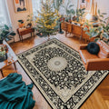 VIKAMA Grand Tapis Nordique Salon Style Rétro Chambre Tapis de Sol Marocain Décoration Intérieure Canapé Table Basse Grand Tapis