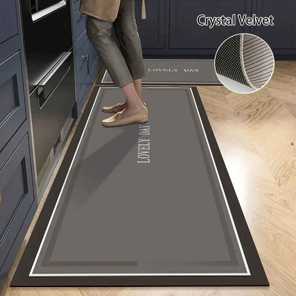 Alfombra de suelo de cocina VIKAMA, alfombra de entrada para sala de estar y dormitorio, decoración del hogar, alfombra larga pequeña para pasillo de lavadero