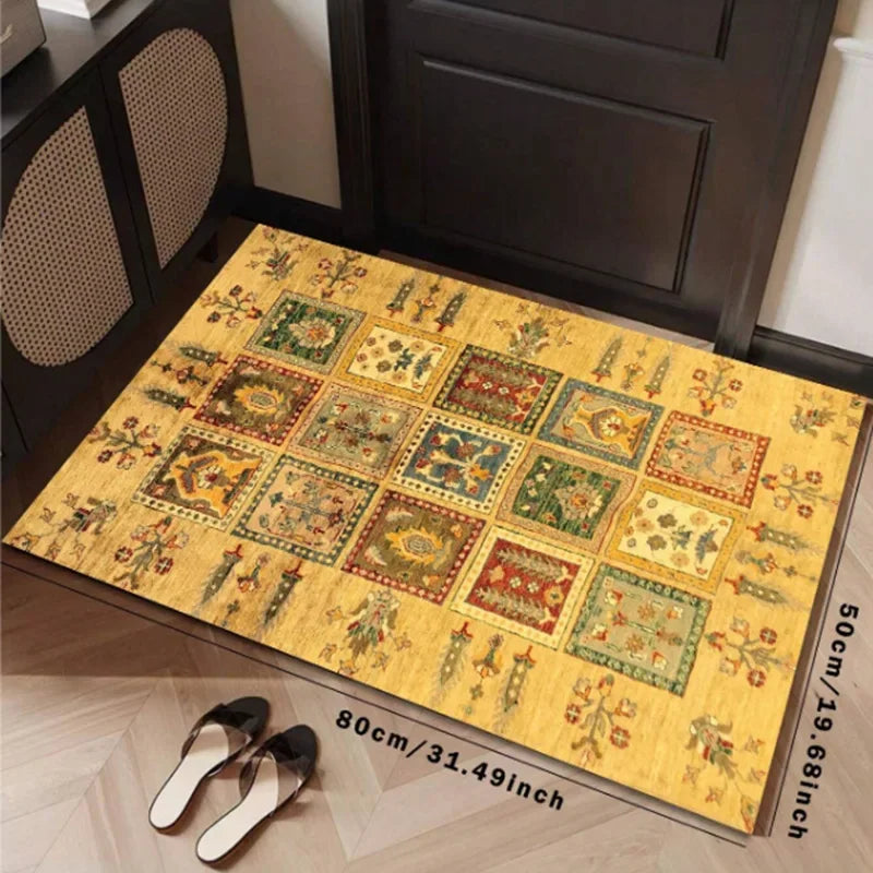 Tapis Ligne Minimaliste VIKAMA, Paillasson pour Entrée et Couloir, Tapis de Porte pour Cuisine et Salle de Bain, Résistant aux Taches et Facile à Nettoyer, Décoration Intérieure
