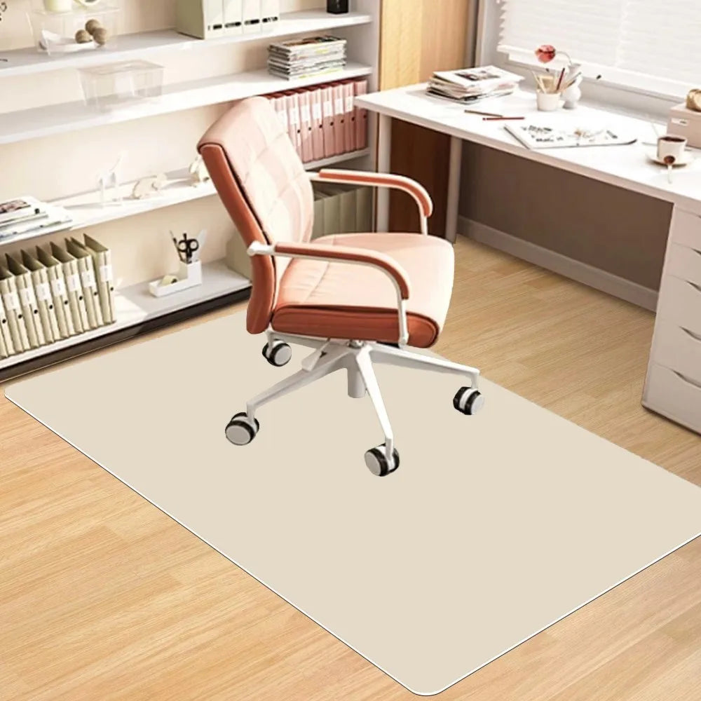 VIKAMA Alfombra de oficina de estilo escandinavo, silenciosa, resistente a las manchas, para silla de ruedas, estudio, oficina en casa, resistente al desgaste.