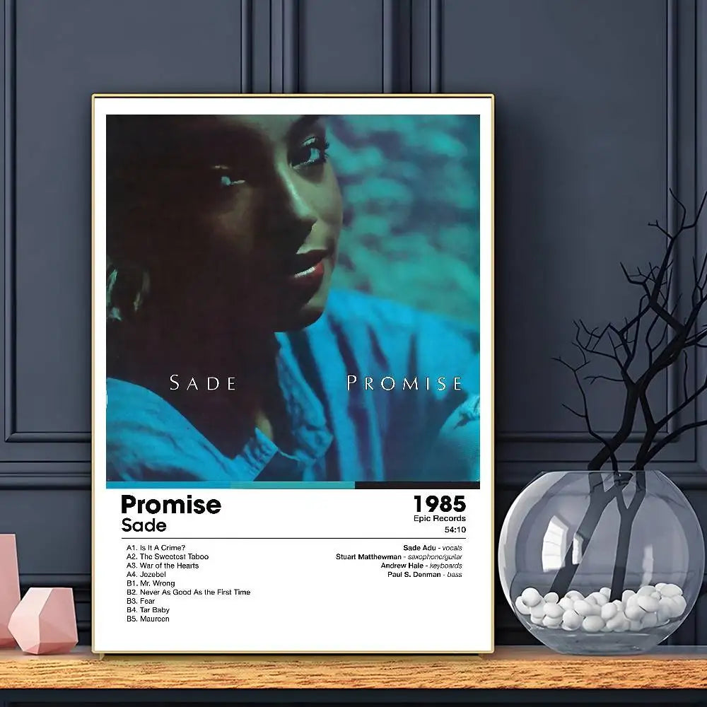 Póster de S-SADE HD Arte Adhesivo de Pared Impermeable Decoración para Hogar Sala de Estar Bar