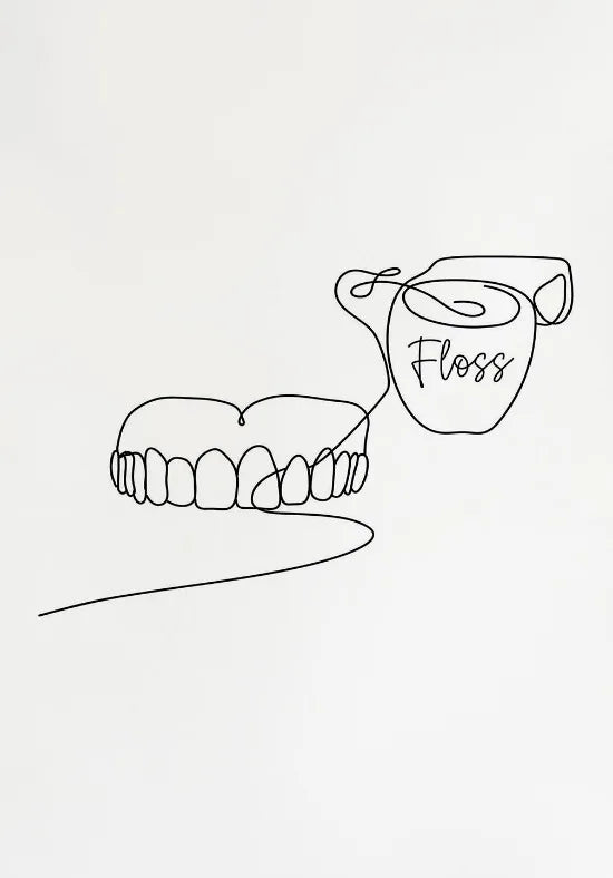 Dental Appliances for Dental Health Minimalist Teeth Dentistry Decor Canvas Painting Wall Picture Dental Hospital Wall Art Decor