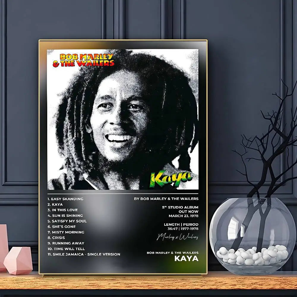 Póster de Bob Marley HD Arte Pegatina Impermeable para Pared Hogar Salón Bar Decoración