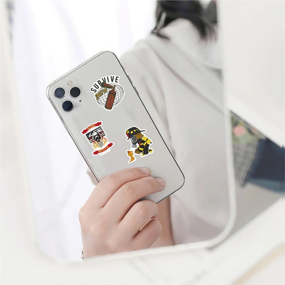 10/30/50 autocollants pompier Fire Hero Skateboard Moto Bagage Ordinateur Portable Voiture Vélo Guitare Cool Imperméable Autocollant Décalcomanie