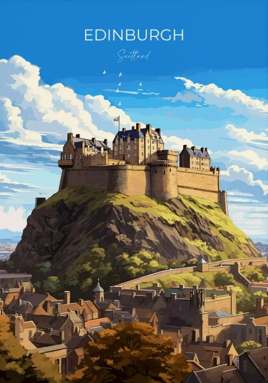 Escocia Tierras Altas St Andrews Edimburgo Glencoe Póster de Viaje Escocia Paisaje Estético Decoración de Pared Impresiones en Lienzo Regalo de Viaje