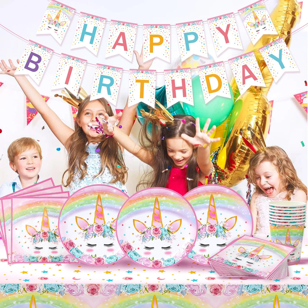 Cajas de regalo de unicornio, decoración de fiesta de cumpleaños, cajas de recuerdo de fiesta de unicornio para niños, suministros de decoración de fiesta de cumpleaños para baby shower