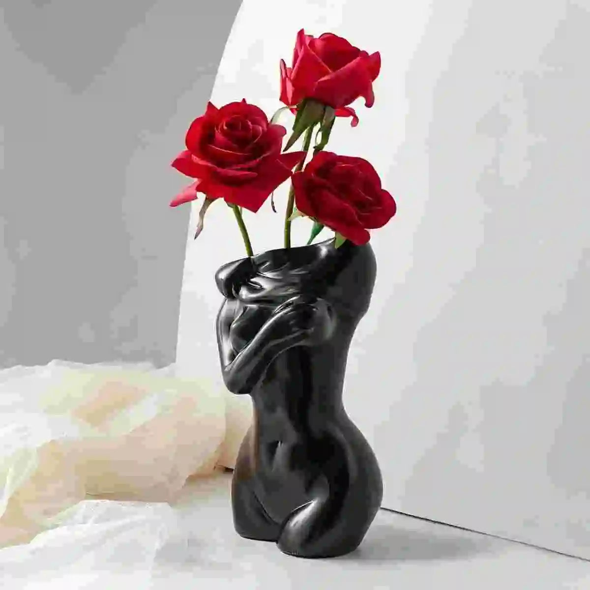 Vase Corps Féminin Vase Corps Pot de Fleurs Forme Féminine Vase Créatif Décoration Salle de Bain Vase Bohème