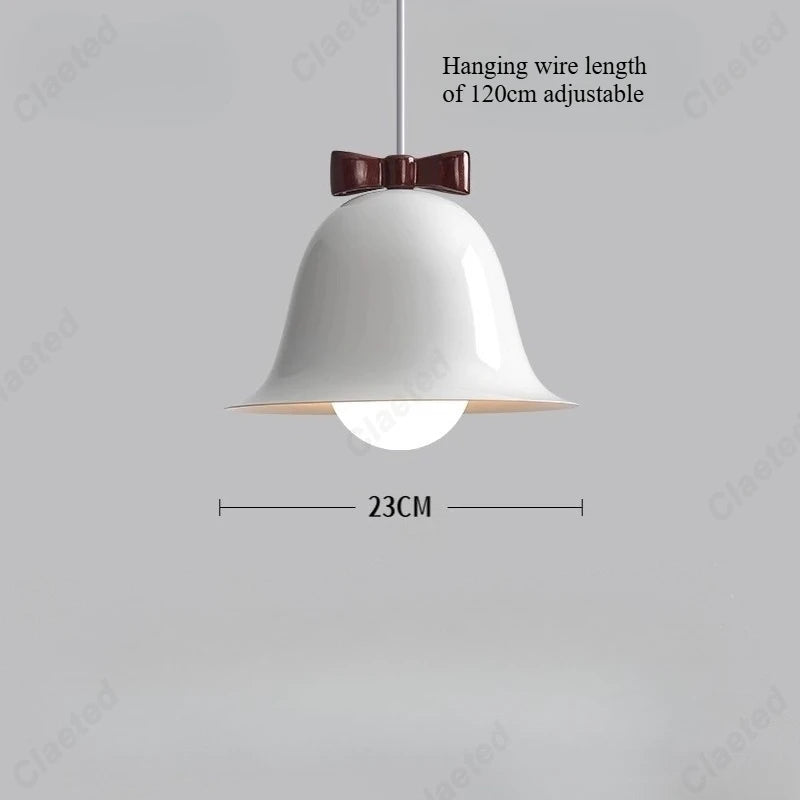European Modern Simple LED Bell Chandelier Living Room Dining Room Bar Bedroom Bedside Decorative Lighting