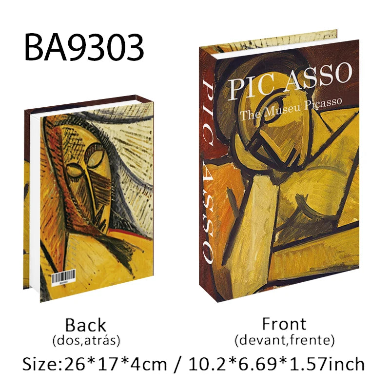 Matisse Monet Boho Luxury Decorative Books Interior Decoration Fake Book Storage Box Coffee Table Aesthetic Ornament Home Decor