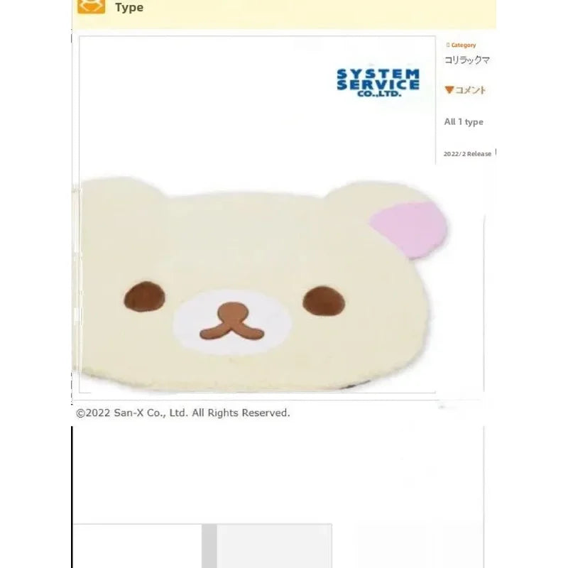 VIKAMA Alfombra Decorativa de Peluche Suave con Diseño de Perezoso de Dibujos Animados, Tapete Cómodo para Sala de Estar, Dormitorio, Decoración del Hogar