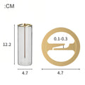 Porte-encens moderne en verre pour bâtonnets courts, brûleur d'encens anti-cendres volantes avec récupérateur de cendres pour le yoga et la méditation