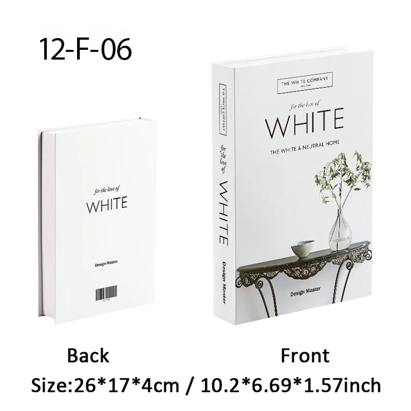 Paris New York Luxury Fake Book Storage Box Brazil Mexico Decorative Books Home Decor Coffee Table Shelf Interior Decoration