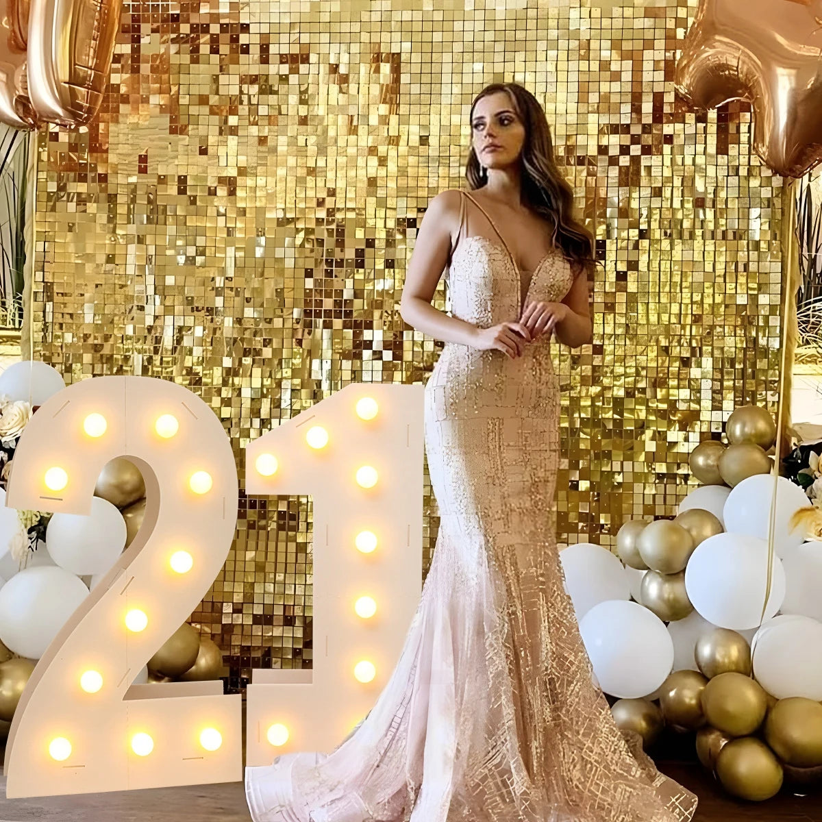 Cadre lumineux LED géant de 91,5 cm, chiffre pour décoration de fête 1er anniversaire, mariage enfants, 30e, 50e, 60e anniversaire, fournitures de fête prénatale