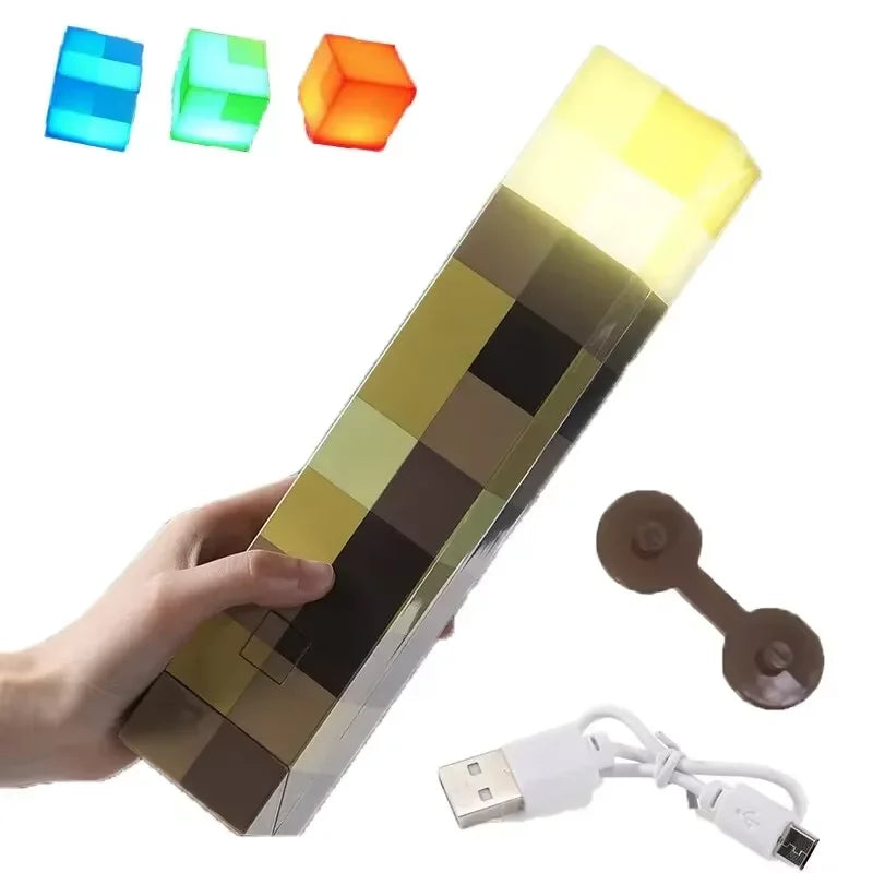 Veilleuses LED Marronnier Torche de 11,5 Pouces, Rechargeables par USB, Lampe de Table, Décoration de Salle de Jeu, Cadeaux d'Anniversaire pour Enfants, Lampes Jouets