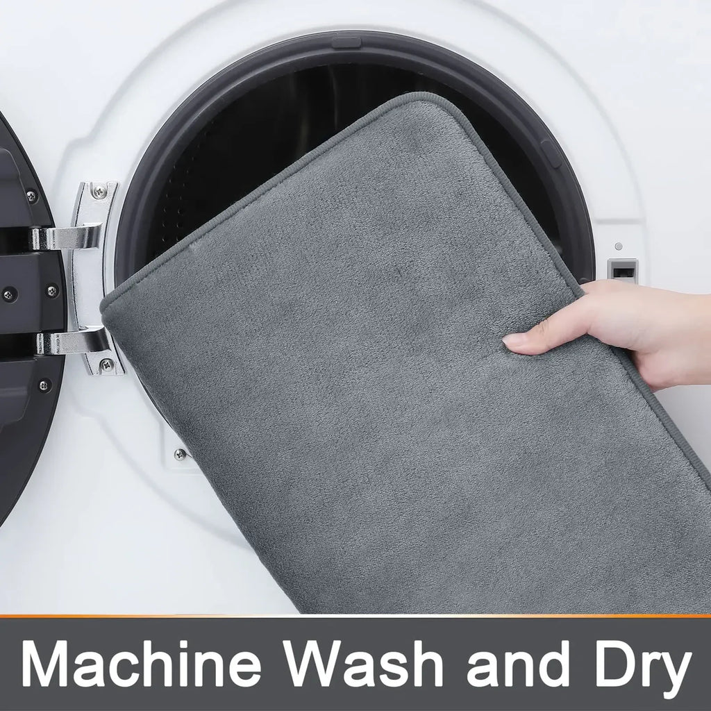 Tapis de sol absorbants VIKAMA pour salle de bain, tapis de porte de salle de bain à séchage rapide, antidérapants, tapis de pied anti-chute, tapis de toilettes, décoration intérieure