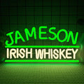 Letrero de neón del logotipo de la marca de whisky irlandés Jameson, luz de neón LED para el hogar, bar, pub, cueva de hombre, decoración de pared, regalo para amantes del whisky
