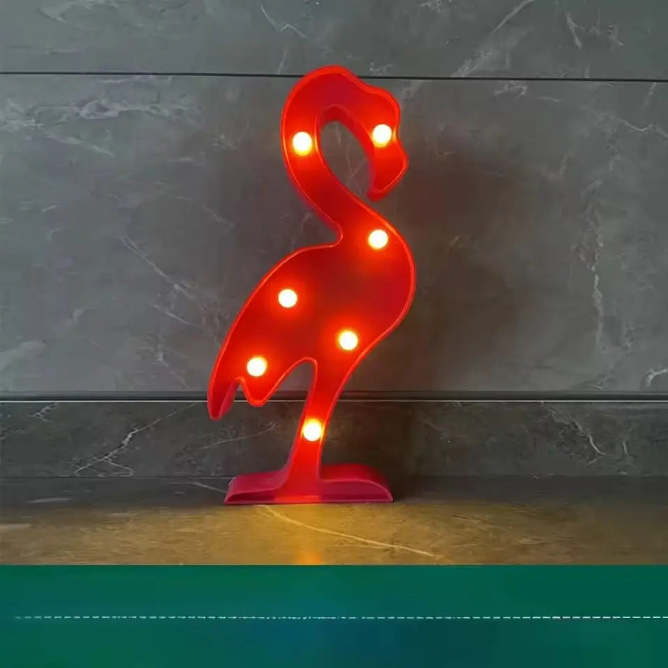 1 lampe créative LED en forme, éclairage mural intérieur à piles, veilleuse décorative pour chambre, table, fête sur la plage et photographie