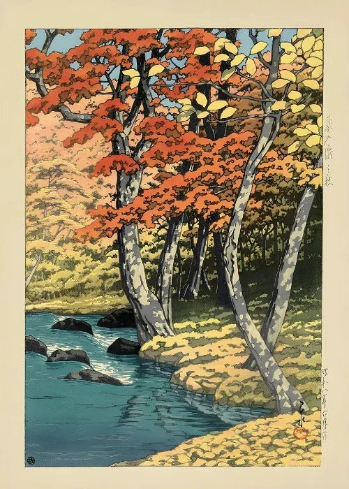 Ukiyo E Carteles Japoneses Vintage Antiguo Paisaje Japonés Bellas Artes Decoración Galería Ukiyo Impresiones Estéticas Pintura en Lienzo