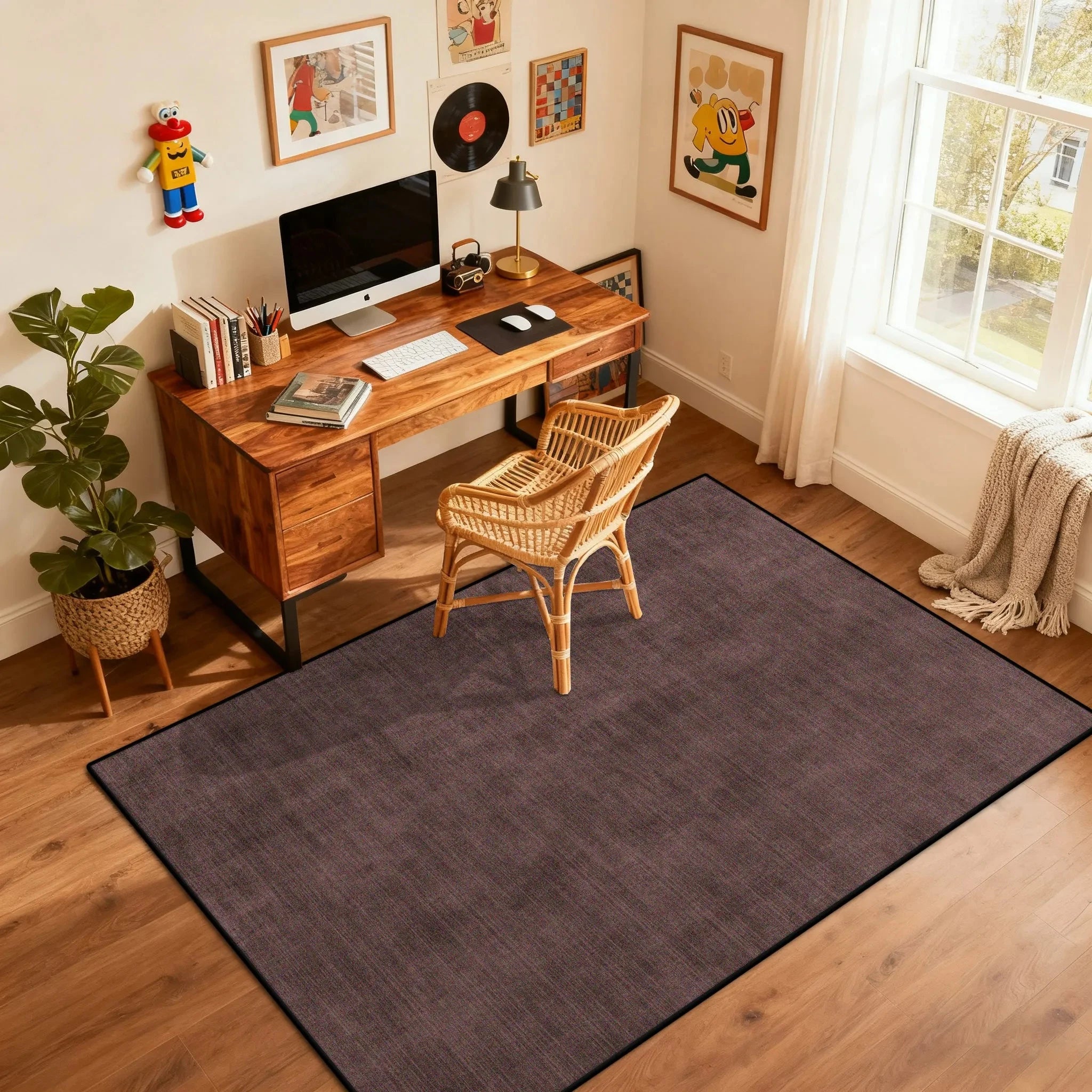 VIKAMA Luxury-Style Bedroom Floor Mat, Living Room Carpet, Office Desk Chair Non-Slip And Easy-To-Clean Cushion, Home Decoration