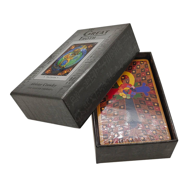 Luxury Aleister Crowley Large Version 80 Divination Oracle Cards The Great THOTH Tarot Deck