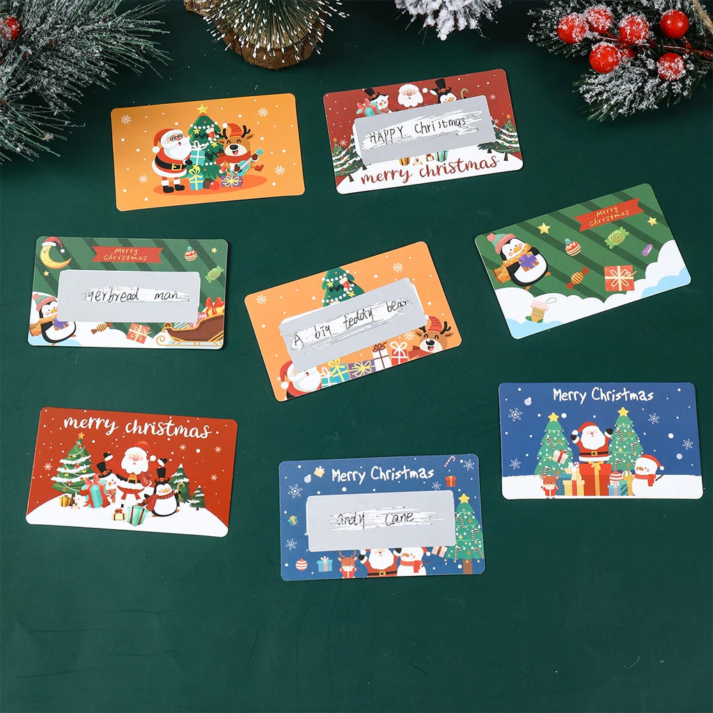 Tarjetas Rasca y Gana de Navidad, Decoraciones Navideñas para el Hogar 2025, Regalos Sorpresa DIY de Navidad y Año Nuevo 2026