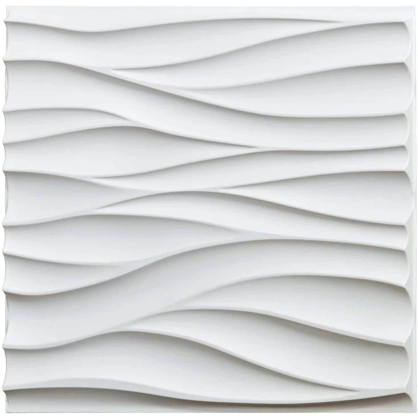30x30cm Three-dimensional Wave Wall Panels Interior Wall Decor Paintable Wallpaper 3D Wall Decor Covering Panels For Living Room