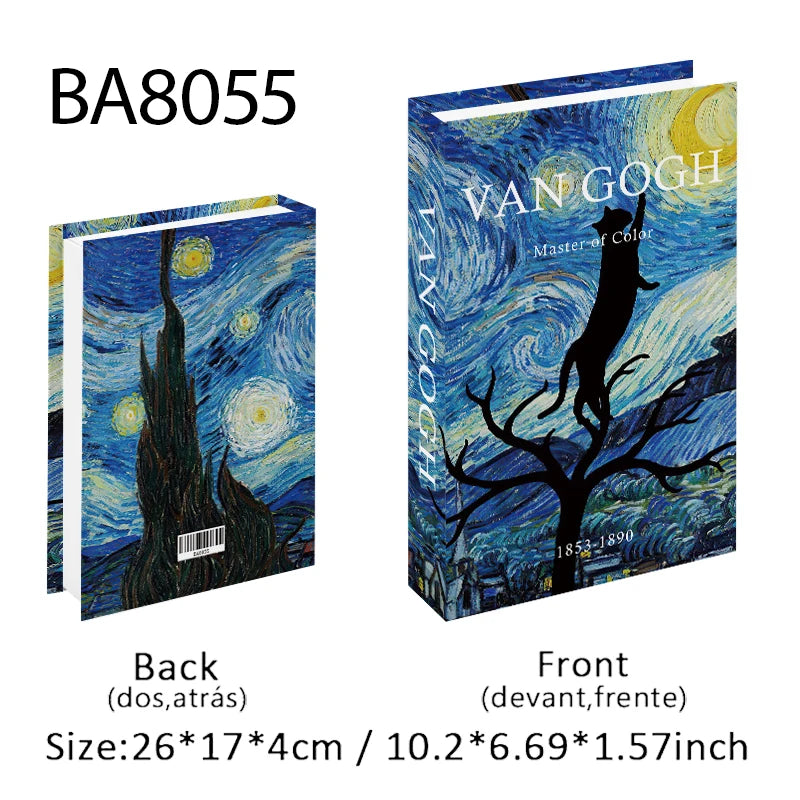 Bauhaus Boho Monet Luxe Decorative Books Book Decoration Fake Books Decor Storage Box Coffee Table Shlef Interior Room Ornaments