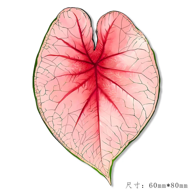 Pegatina magnética de nevera con forma de seta de planta simulada, regalo creativo, pegatina plana de nevera con forma de hoja simulada, decoración del hogar