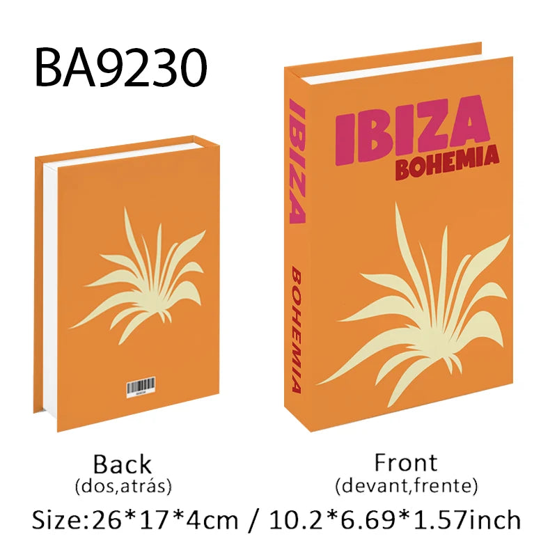 New Travel Decorative Books Book Decoration Luxury Fake Books Decor Table Storage Box Shelf Ornaments Interior Desk Aesthetic