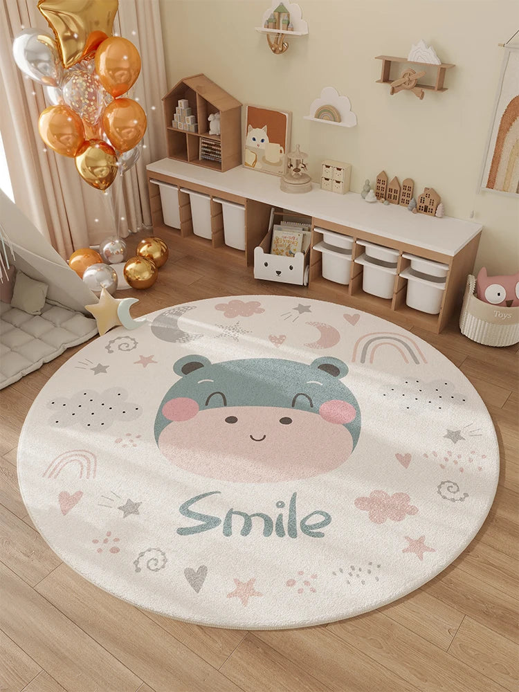 VIKAMA Alfombra de Invierno para Habitación de Niños, Alfombra de Noche para Dormitorio, Cojín Impermeable para Silla Giratoria, Decoración del Hogar