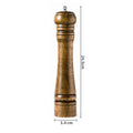 Juego de molinillos de especias de madera de roble clásico, molinillo de condimentos de mano ajustable, juego de herramientas con núcleo de molienda de cerámica