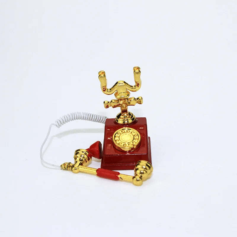 ZAKKA Miniaturas Estudio Estantería Decoración Hogar Lindo Gato de Dibujos Animados Retro Escritorio Gramófono Adorno Artesanía Accesorios Casa de Muñecas Juguete Regalo