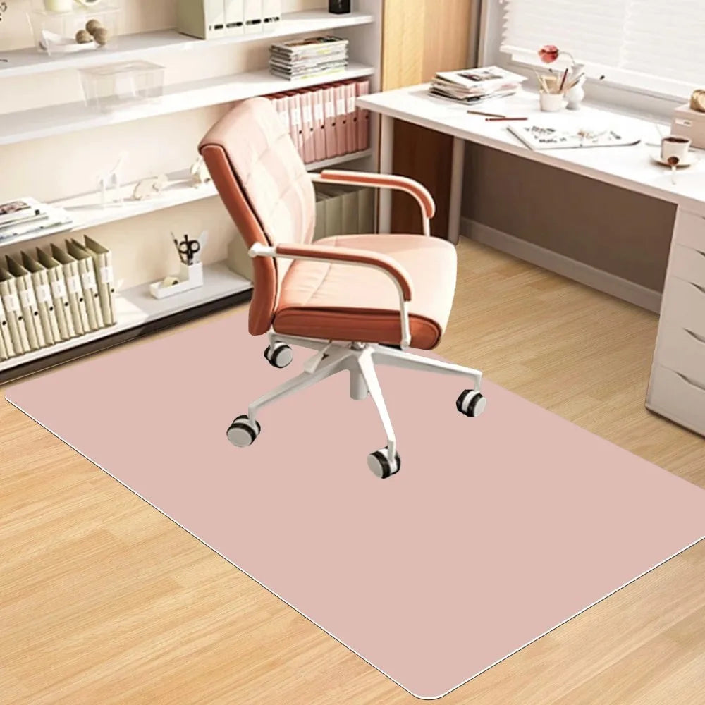 VIKAMA Alfombra de oficina de estilo escandinavo, silenciosa, resistente a las manchas, para silla de ruedas, estudio, oficina en casa, resistente al desgaste.