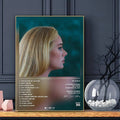 Affiche Adèle Chanteuse Art HD Autocollant Mural Étanche Maison Salon Bar Décoration