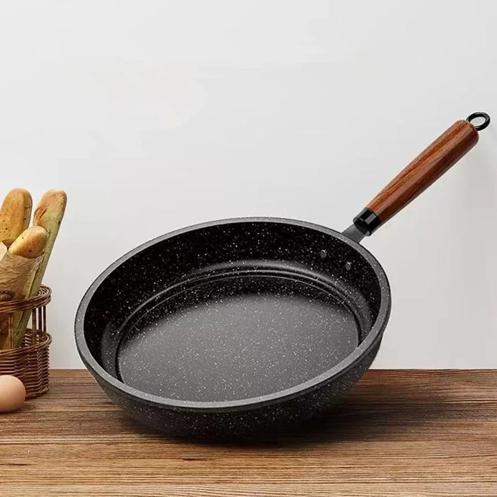 Sartén de 30 cm, wok, sartén antiadherente con tapa, utensilios de cocina para el hogar, olla universal para filetes y tortitas, apta para cocinas de inducción y gas