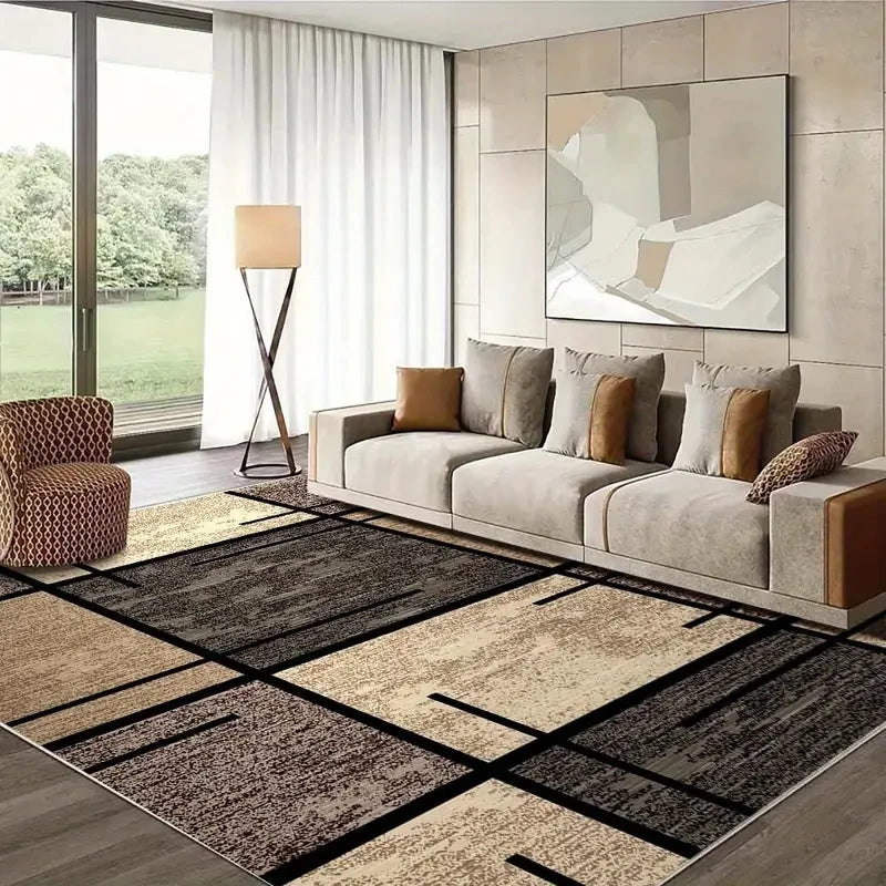 Tapis Géométrique VIKAMA Léger Et Facile À Nettoyer, Tapis De Sol Adapté Au Salon, À La Chambre, Au Bureau Et À La Décoration Intérieure