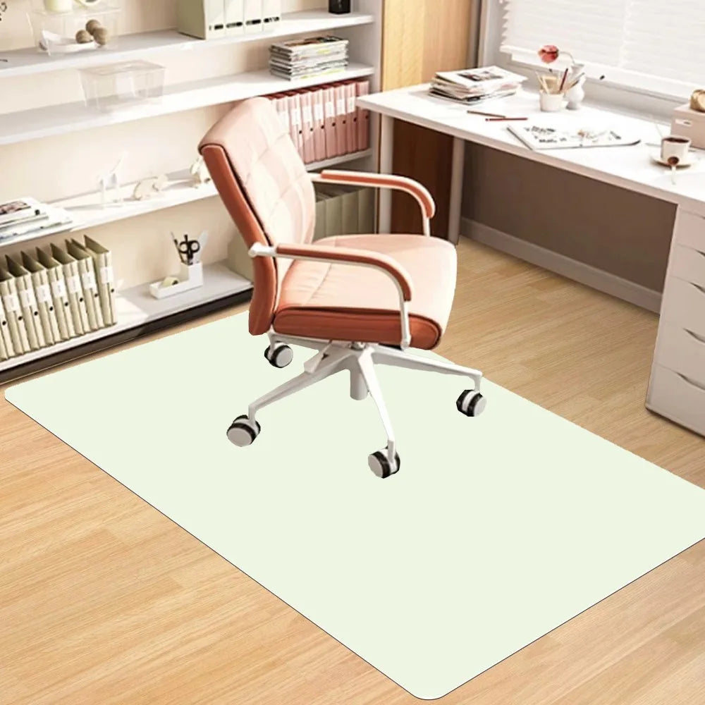VIKAMA Alfombra de oficina de estilo escandinavo, silenciosa, resistente a las manchas, para silla de ruedas, estudio, oficina en casa, resistente al desgaste.