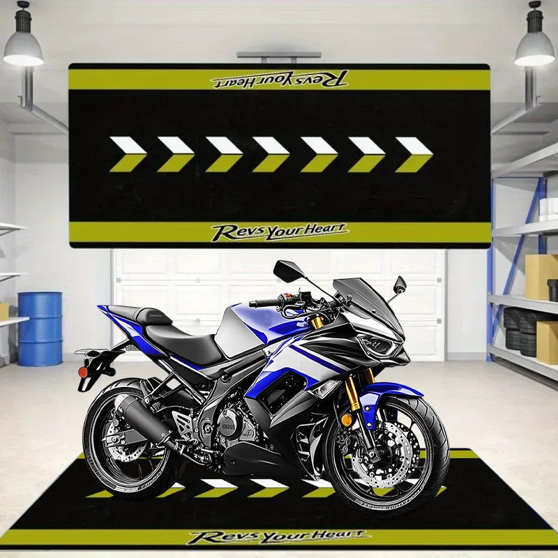 Alfombra de carreras VIKAMA, resistente a la suciedad y antideslizante, manta para mesita de noche de dormitorio, alfombrilla para aparcamiento de motocicletas, decoración del hogar