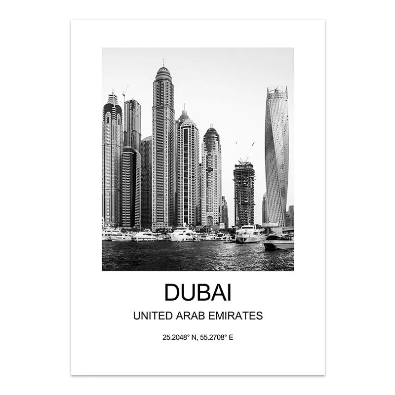City Poster New York London Paris Wall Art for Livingroom Decoration Picture on The Wall Sheets for Paintings Canvas Home Decor