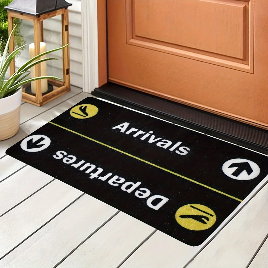 Tapis de salon VIKAMA avec motif de panneau de stationnement d'avion minimaliste, chambre à coucher, paillasson d'entrée, tapis de décoration doux et confortable