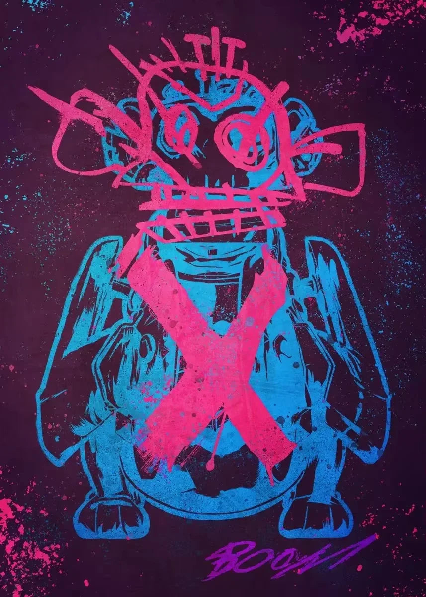 Arcane Season 2 Jinx VI Graffiti Caitlyn Jayce Viktor Character Poster Arcane Anime Game Canvas Printing Wall Art Room Decor