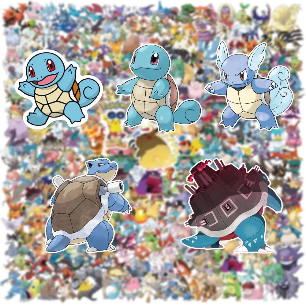 300 pegatinas de Pokémon, diseño de Pikachu, Charizard, para álbum, Pokédex, DIY, portátil, coche, equipaje, Kawaii, impermeable, Anime, juguete