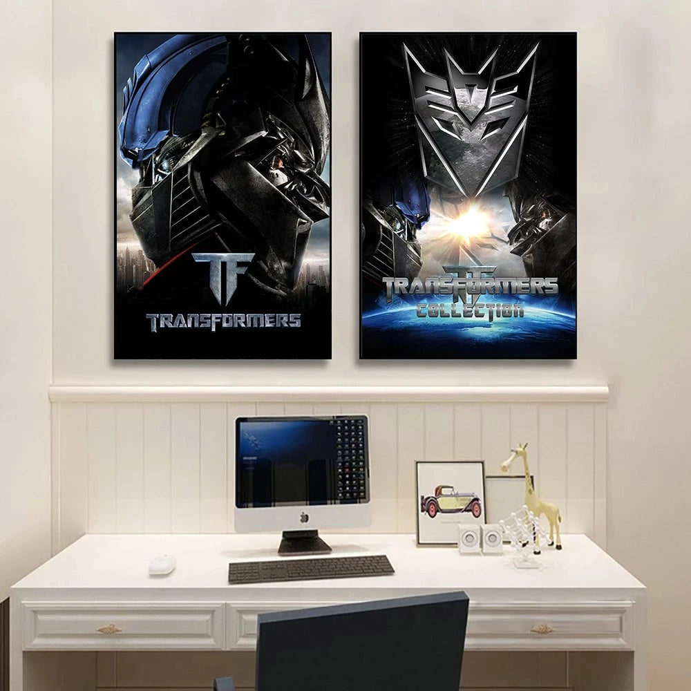 L'affiche de film classique originale The Movie Transformers Impression et peinture sur toile Affiche de chambre à coucher Paysage sportif Décoration de bureau à domicile
