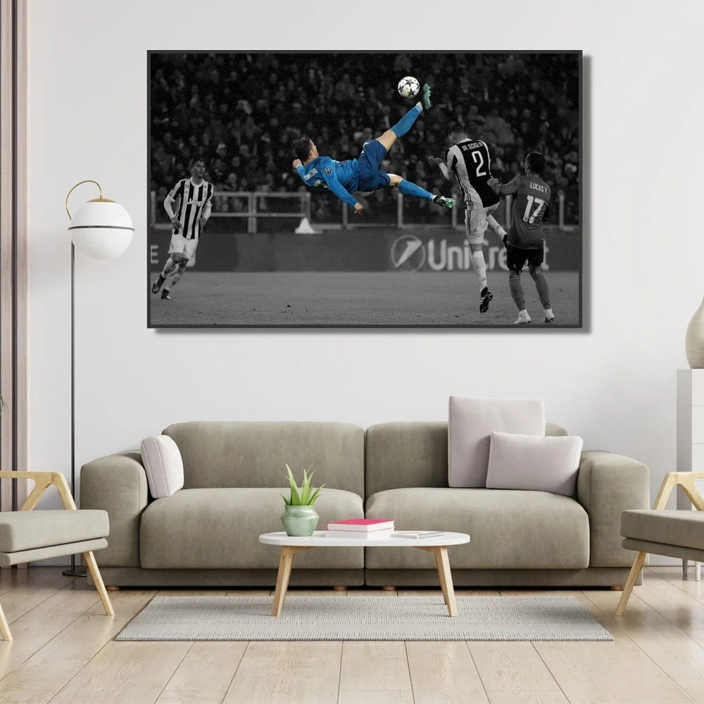 Vintage, arte de pared, Portugal Superestrella CR7, póster de lienzo HD, sala de estar, dormitorio, pintura decorativa