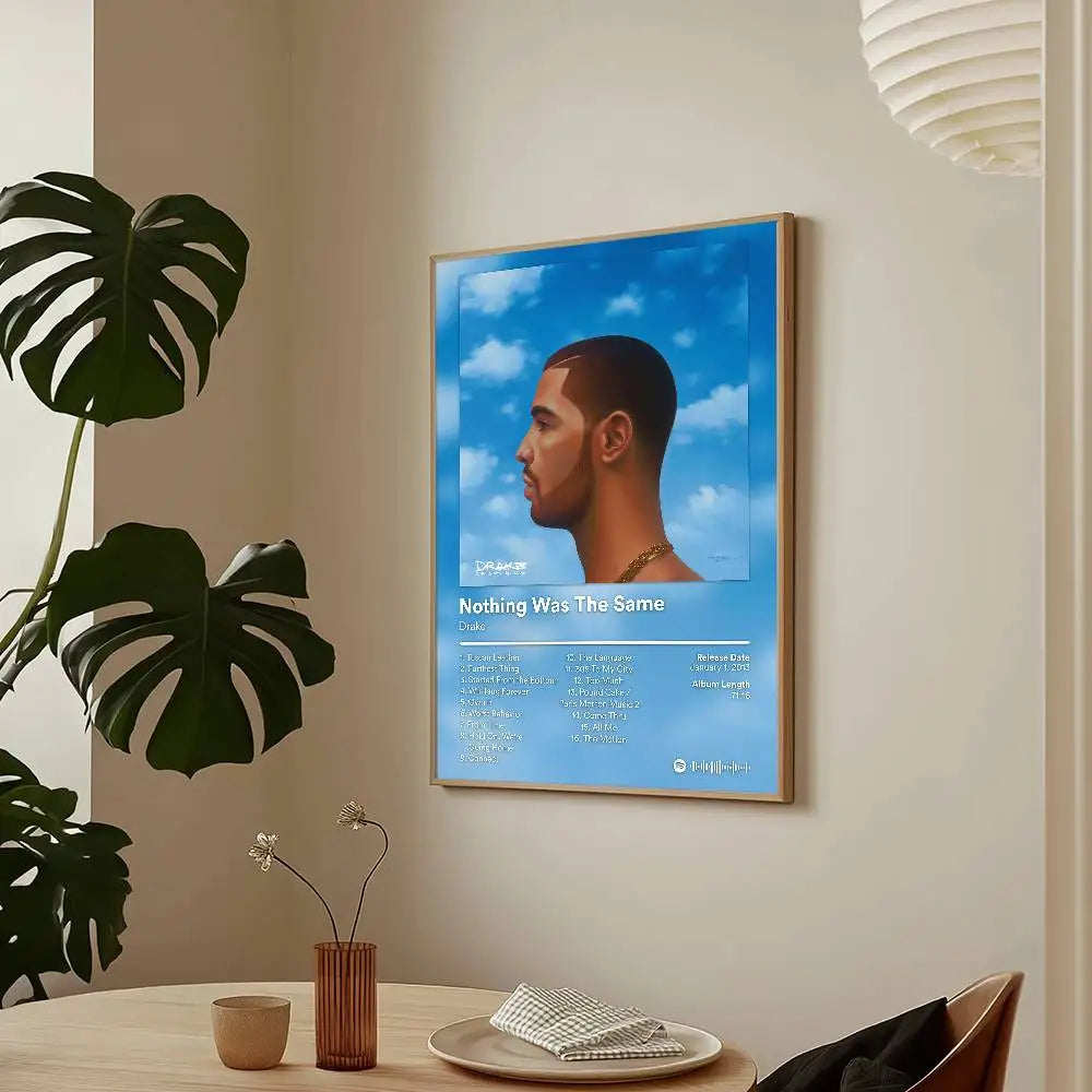 Cantante Drake Algunas Canciones Sexys Para Ti Caliente Álbum Póster HD Arte Adhesivo Pared Impermeable Decoración de Hogar Salón Bar