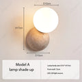 Creative Retro LED Cream Wind Tunnel Stone Lamp Living Room Background Wall Corridor Bedroom Bedside Lighting