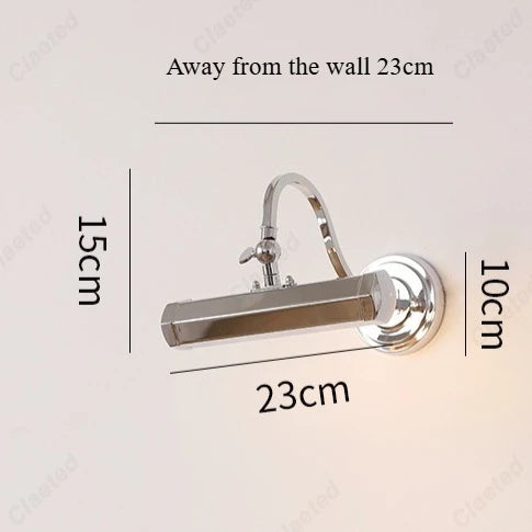 Nouveau Rétro Américain LED Miroir Phares Restaurant Bar Café Salon Couloir Éclairage Décoratif Nostalgique