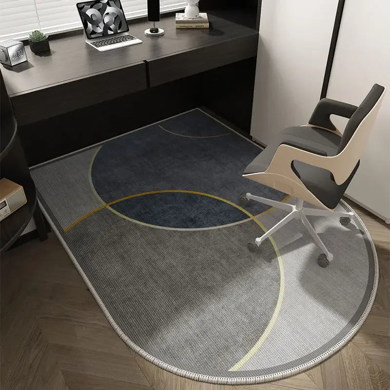 VIKAMA Alfombra de Suelo para Silla de Ordenador, Alfombrilla de Lujo para Silla Giratoria de Oficina, Alfombra para Tocador de Dormitorio, Alfombra para Puerta de Entrada, Decoración del Hogar